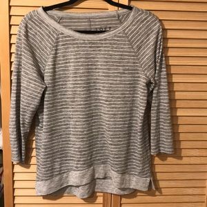 Grey striped sweater